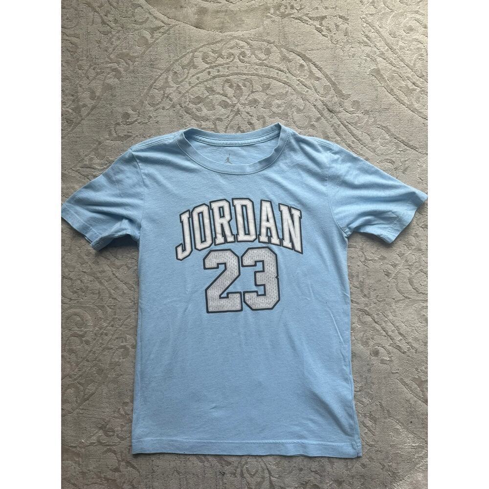 Michael Jordan #23 UNC Blue Tee Kids L / Adult XS - Picture 2 of 7